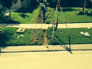 lawn drainage installed